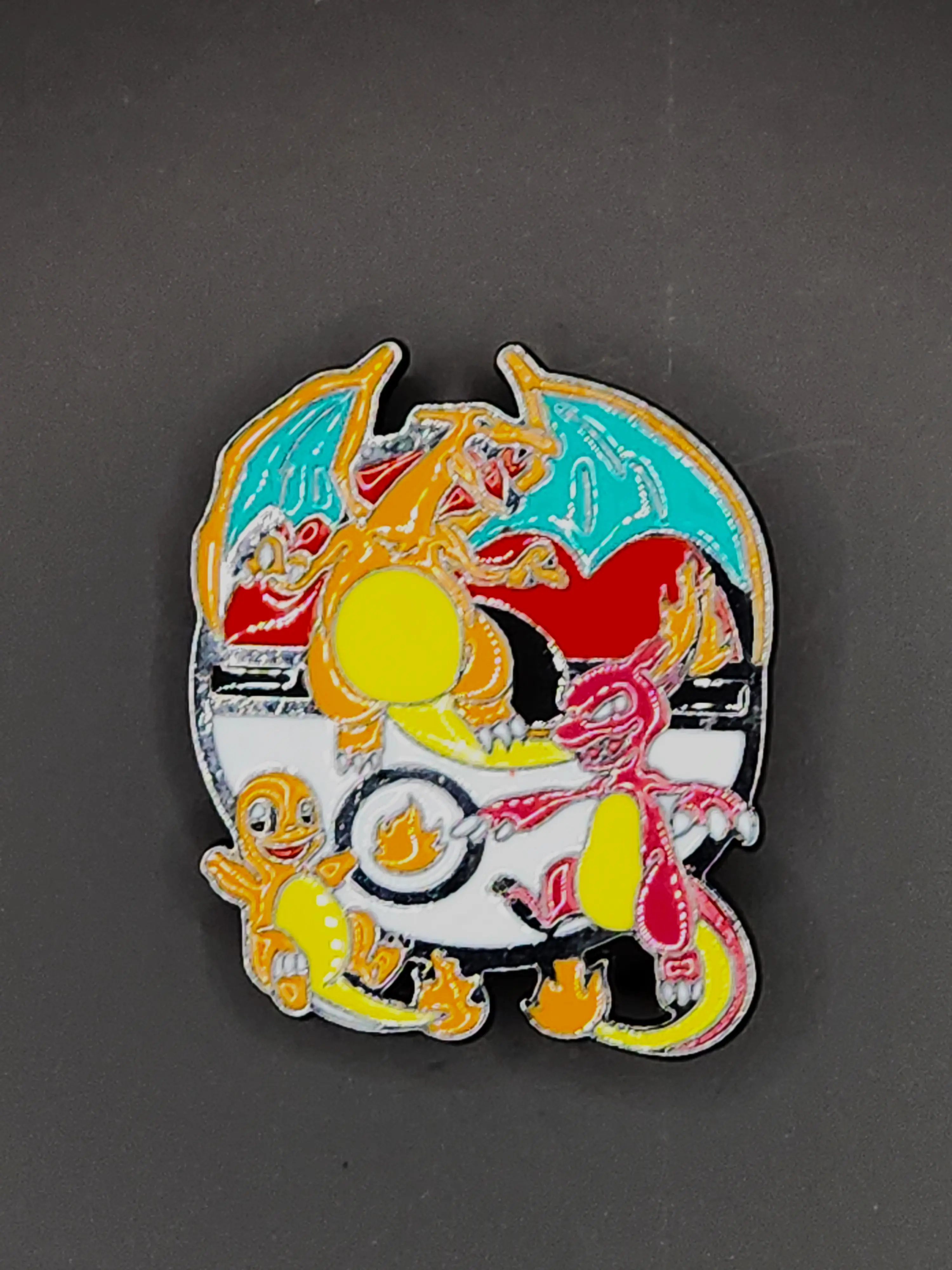 Charmander Evolution Poke Ball Enamel Pin