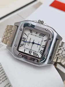 Tank Series Luxury Men's Watch, Automatic Mechanical, Hollow-Out Design, Waterproof Calendar, Fashion Business Casual, Waterproof Wristwatch, Best Gift for Boyfriend Husband