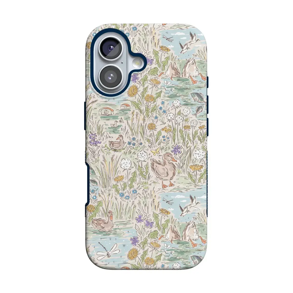 Casely iPhone 16 Case | Waddle Path | Duck Pond | Bold Protective Design | Compatible with MagSafe