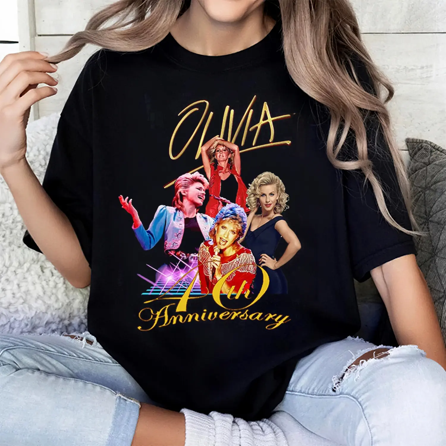 Olivia Newton John Grease Inspired Gift For Fans T Shirt