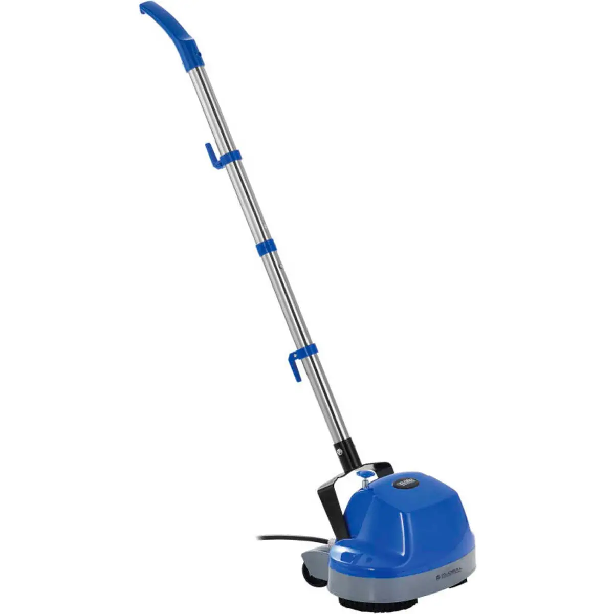 Zhejiang Jiebo Electric Appliance 641375 Corded Lightweight Global Industrial Mini Floor Scrubber, 11 in. Cleaning Path, with Floor Pads for Wood, Grout, Marble Surfaces