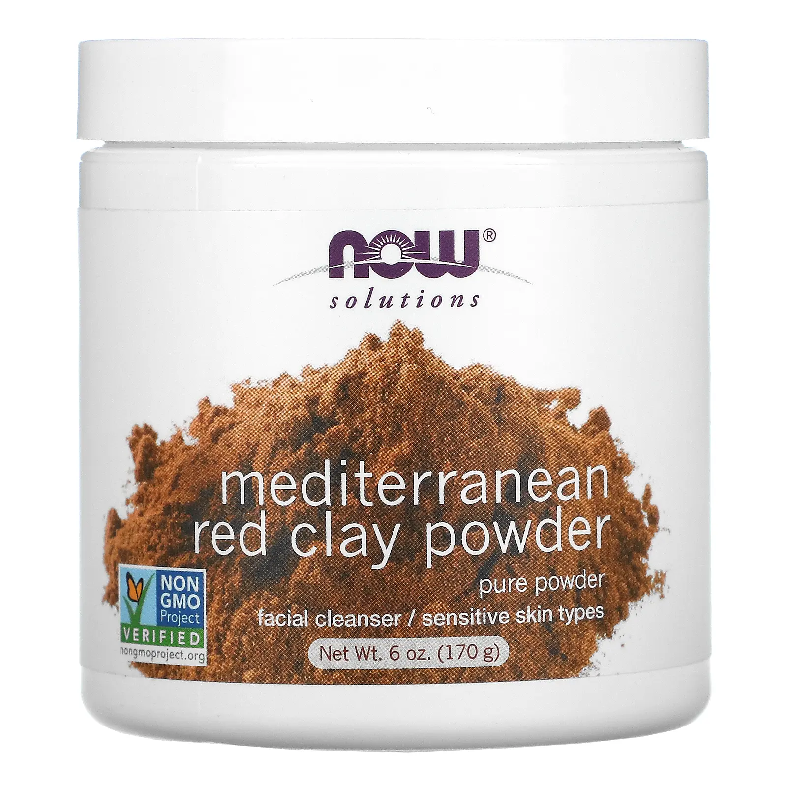 NOW Foods Solutions, Mediterranean Red Clay Powder, 6 oz (170 g) NOW Foods Solutions, Mediterranean Red Clay Powder, 6 oz (170 g)