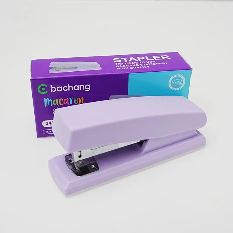 360 Degree Rotating Stapler, Ergonomic Handheld Stapler, Manual Operation, Portable Stapler for Office, School and Home Office, Compatible with Various Staples