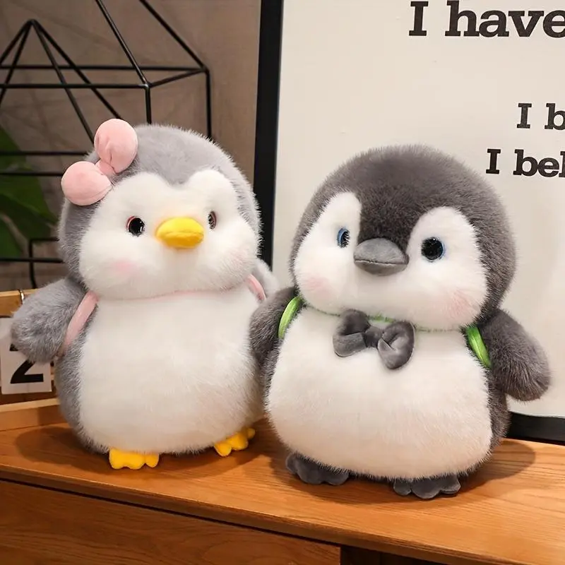 Cute Penguin Plush Toy, 1 Count Lovely Stuffed Animal Doll, Kawaii Stuffed Animals, Soft Kawaii Plushies, Cuddly Doll Gift, Perfect for Kids Birthday Gift, Home Decor, Soft Adorable Stuffed