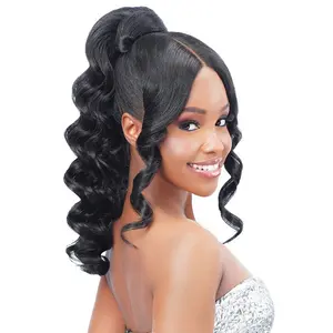 Zury Sis Miss Bang Lace Part Drawstring Ponytail - SOFIA