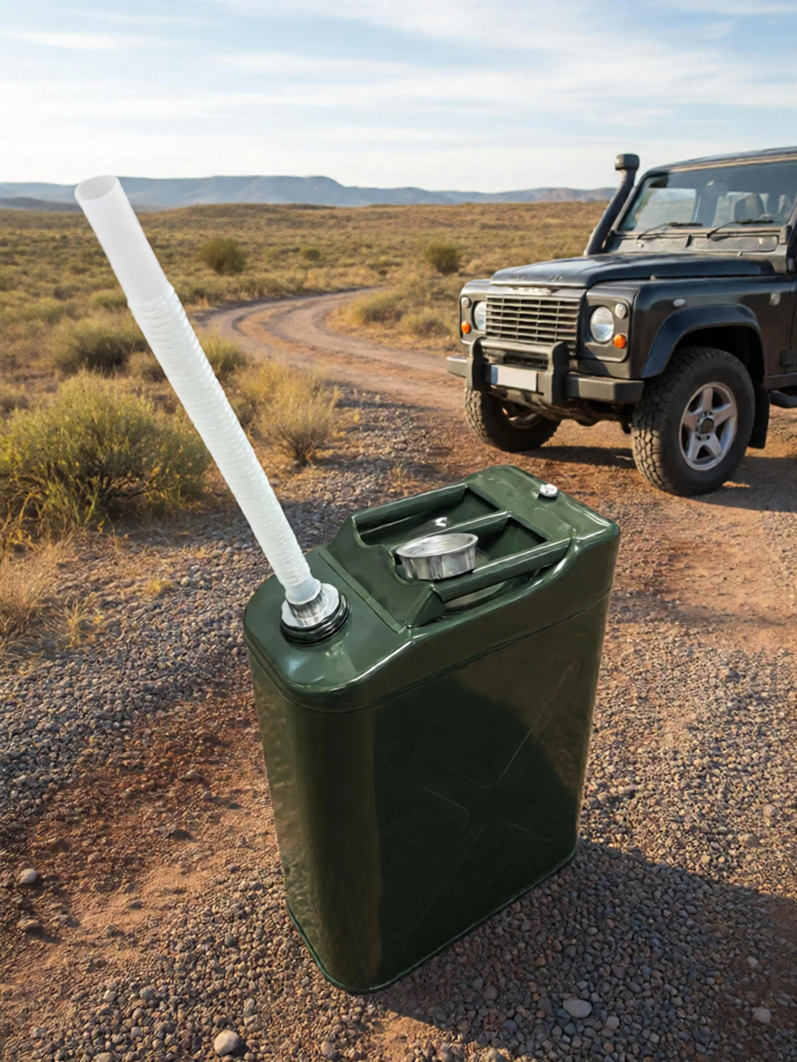 Nw 9Lbs 5-Gallon 20 Liter Portable Gas  Fuel Storage Container Heavy-Duty Jerry Can – 5Gal Emergency Fuel Tank, Gasoline Backup Caddy