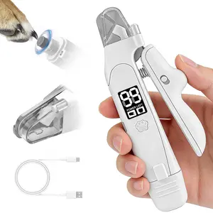JoyPetSmart 3-in-1 LED Pet Nail Clipper with Non-slip Handle | Anti-Splash Dog Claw Cutter & Cat Nail File groom