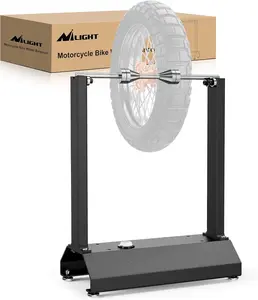 Nilight Motorcycle Bike Wheel Balancer, Tire Balancer Stand for Static & Dynamic Alignment, Heavy Duty Rim Balancing Tool with Adjustable Centering Cones for Most Motorcycles, Dirt Bikes, Sport Bikes