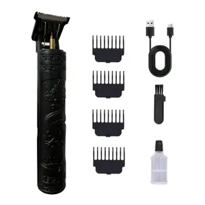 USB Rechargeable Men's Grooming Kit, Includes Storage Bag & 4 Trimmers, Wireless Hair & Beard Clipper, Durable & Portable, Ideal Gift, Cordless Rechargeable Clippers
