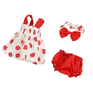 Mayfair Baby Doll Clothes Outfits Accessories Full Body Silicone Reborn Baby Doll Red Outfit For 12-13Inch Baby Dolls