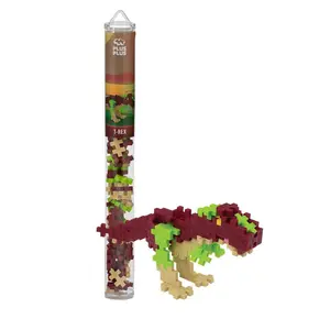 Plus-Plus Tube - T-Rex Building Toy Set for Creative Play