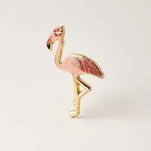 Happily Plants - Pink Flamingo Bird Pin