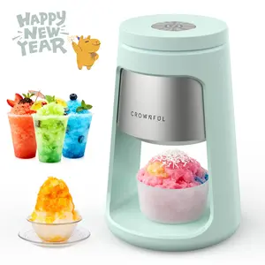 Crownful Ice Shaver Machine for Smoothies & Frozen Drinks – with 2 Ice Cups, Easy to DIY, Perfect Ice Crushing Kitchen Appliance for Home Use