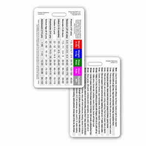 Pediatric Vital Signs & Developmental Milestones Badge Card