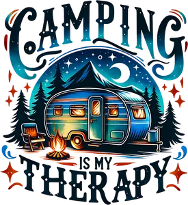 DTF Transfer – Camping Is my Therapy Multi Sizes (CA-SC002)