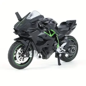1:18 Zinc Alloy Motorcycle Model, Die-Cast Collectible Toy, Sports Theme Hand Operated, Gift for Action Figure Enthusiasts