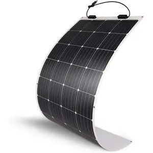 Renogy Flexible Solar Panel 175 Watt 12 Volt Monocrystalline Semi-Flexible Bendable Mono Off-Grid Charger for Marine RV Cabin Van Car Uneven Surfaces monocrystalline solar