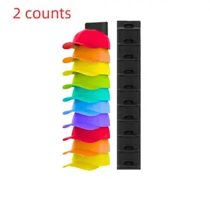 New Hat Rack Twin Set Wall-Mounted Closet Hat Holder Adjustable Door/closet Hat Display Hook Holiday Gift Halloween Gift Storage Hooks