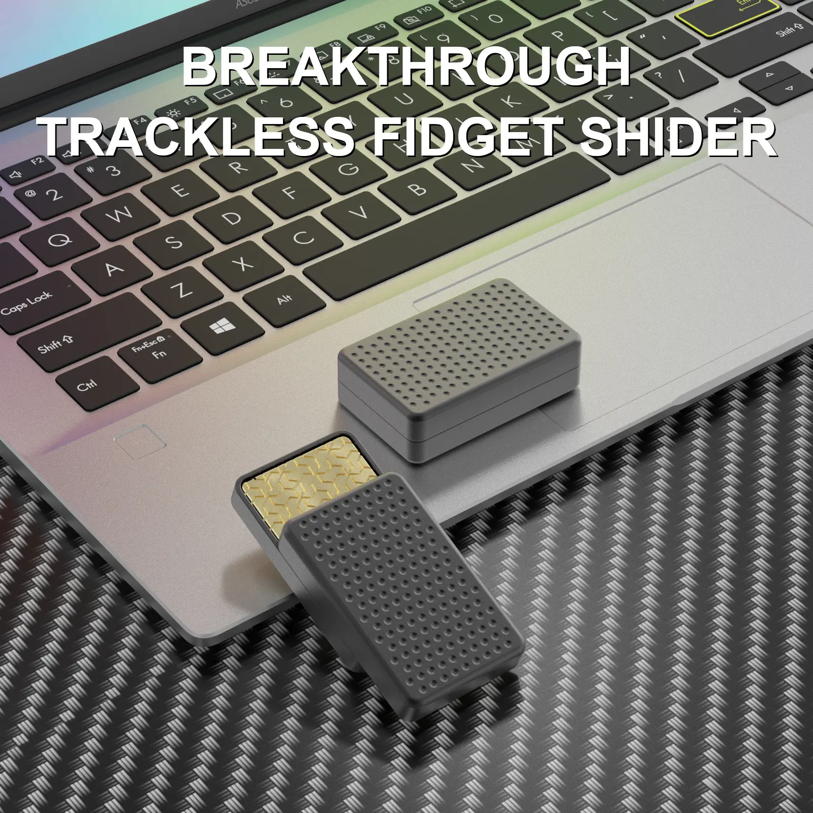 Metal card-type fidget sliding push card, practical Anxiety Relax Toy, magnetic rotating push-pull Fidget Toy, suitable for office, study, relaxation and other scenes, is a good choice for giving as a gift