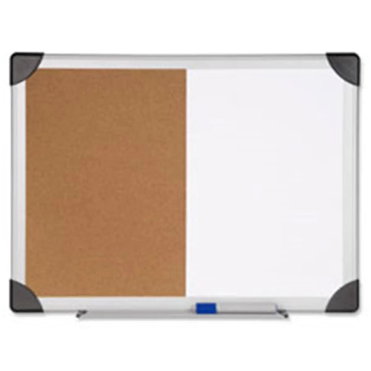 212 MAIN Combo Board - 18 in. x 24 in. Aluminum Frame, Dry-Erase & Cork Surfaces, Marker Tray, Rounded Corners