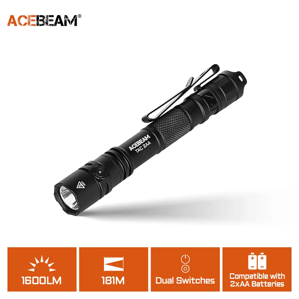 ACEBEAM Tactical Penlight | Hard-Anodized Aluminum LED Lights, 1470 Lumen Luminous Beam, IP68 Waterproof Outdoor Tools and Gadgets for Camping & Emergency, Flashlight, Outdoor Gadgets, Tactical Accessories, Men's Personal Gadgets