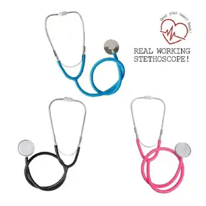 Stethoscope Toy Real Working Stethoscope for Kids Children Role Play Nursing Costume Cute Doctor Medical Pretend Game Accessory