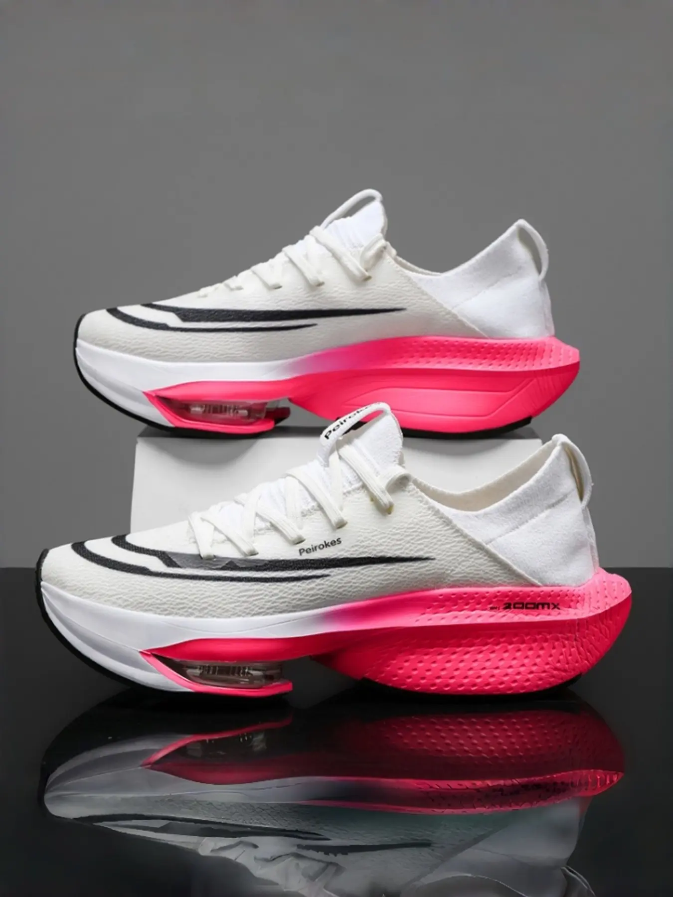 Unisex Sporty Running Shoes, Lightweight Shock Absorption, Breathable Textile Upper, Rubber Sole, Medium Width, All Seasons, Breathable Running Sneakers, Running Training Shoes, Athletic Running Shoes, Jogging Shoes, Sports Running Shoes, Running Footwear