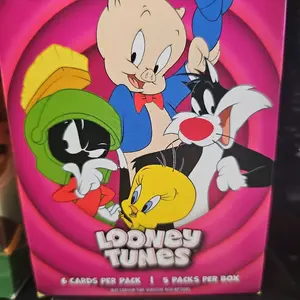 Looney Tunes Sealed Blaster Box, Non-Sports Collectibles with Autograph Card Chance, Trading Cards Accessories