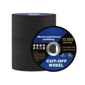 4-1/2 Cut Off Wheels for Metal, 100 Pack 4.5 inch Disc  Wheel Cutoff , 4.5"x0.045"x7/8", A100BK