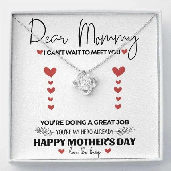 Mommy Necklace, Expecting Mom Gift, Gift For Mom To Be, Momma To Be Necklace, Present For Pregnant Daughter, Pregnancy Necklace