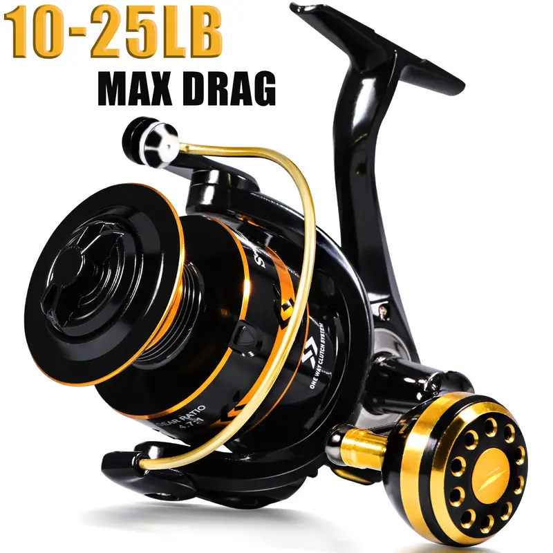 Sougayilang Stainless Steel Fishing Reel, Precision Carving Line Cup, Anti-corrosion Waterproof Spinning Wheel for Outdoor Fishing