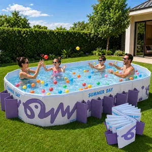 Mandla 10ft Foldable Garden Tub, Non-Inflatable AboveGround Swimming Pool, Rectangular Outdoor Backyard Pool for Family Summer tiktokshopspringglowup