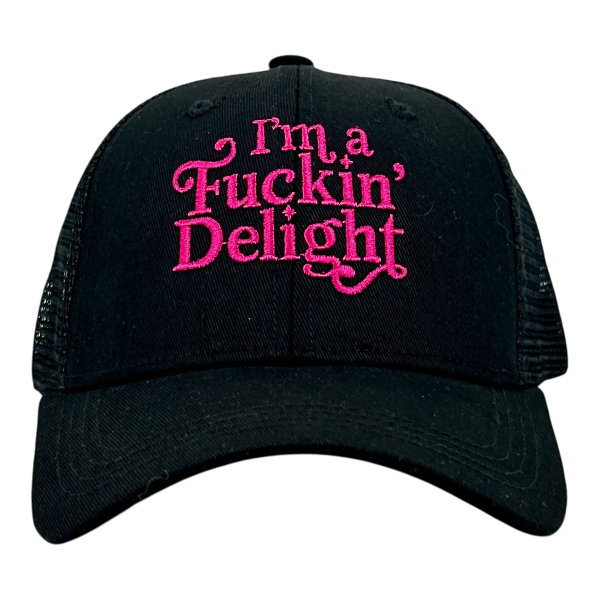 Im A F*ckin Delight Hat Funny Sarcastic Graphic Novelty Cap Funny Hats Funny offensive Novelty Caps for Men Black - Im Standard Im A F*ckin Delight Hat Funny Sarcastic Graphic Novelty Cap Funny Hats Funny offensive Novelty Caps for Men Black - Im Standard
