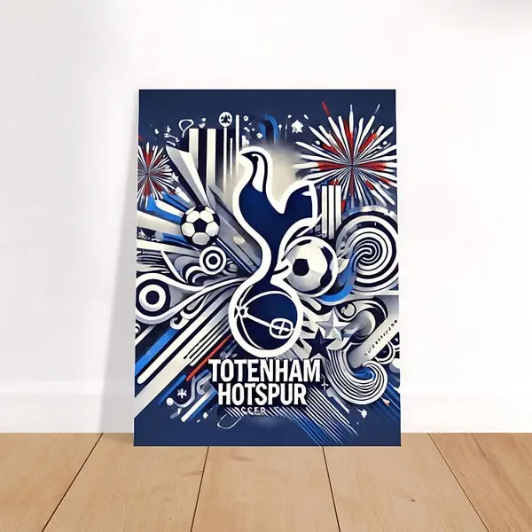 Tottenham Hotspur Posters, Tottenham Soccer Team Art, Football Poster, Football Print, Football Art, Soccer Poster. #4572
