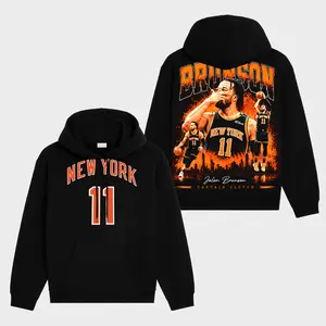 (Ver 5) Jalen Brunson 11 Premium Cotton Oversize Hoodie Sweater T-Shirt, The Captain Hoodie Sweater T-Shirt, The Knicks Sweater T-Shirt , Sunday Basketball Hoodie Sweater T-Shirt , Game Day Hoodie Sweater T-Shirt , Game Day Outfit