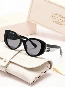 New Fashion Simple Glasses, Unisex Large Frame Design, Lightweight Style, Daily Wear Eyewear Accessories, Includes Case and Cloth, Lightweight Durable Sunglasses, Trendy Casual Sunglasses