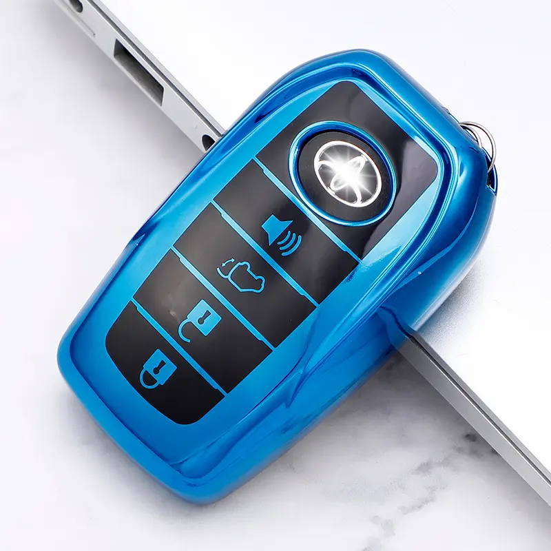 OSSK Toyota Key CoverKey Fob Cover Keyless Key Fob Shell Fit for Toyota Land Cruiser (2018-2022)  key smart