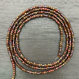 Bronze beauty tie on waist beads