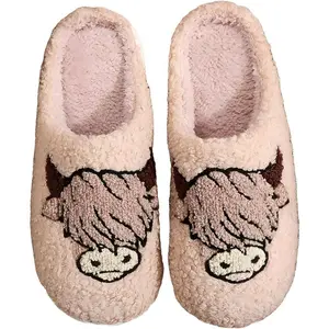 Women's Men's Cute Cartoon Casual Soft Comfortable Home Slipper Warm for Indoor and Outdoor Use Fall Winter Footwear