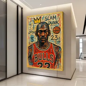 [ UNFRAMED POSTER - SALE UP TO 45% ] Michael Jordan Portrait Poster, Basketball Legend Wall Art, Urban Sports Room Decor