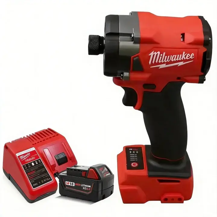 Milwaukee 18V Lithium-Ion Brushless High Torque Cordless Impact Drill, Strong Consistent Power Rechargeable Power Drill Driver, Power Drill Drivers