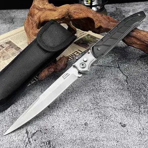 3 Styles Stainless Button Lock Outdoor Assist Folding Knife 420 Steel Blade Pocket Knives Camping Hiking Multi-purpose Tools Great Gift for EDC