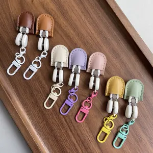 Colorful Crocheted Clasp Mini Scissors Charm — Creative Artistic Design, Ultra-Compact & Portable Bag Accessory and Keychain Ornament