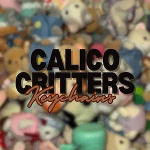 Calico Critters Keychains — Assorted Colors & Shapes — Perfect for Bags & Keys — Fun & Cute Design — Ideal Gift for Kids
