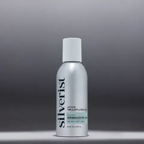 Silverist Demineralizer Pre-Shampoo. Helps remove the mineral and metal build-up that hard water leaves behind.