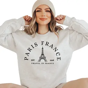 Paris France Sweatshirt - Travel To France Sweatshirt - Paris FR Crewneck Sweat