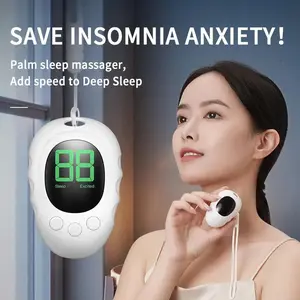 Handheld Sleep Aid Device Relaxation Pressure Relieve Insomnia Instrument Help Sleep Night Anxiety Therapy Relief Sleep Device Adjustable Daily Gift Lightweight Green