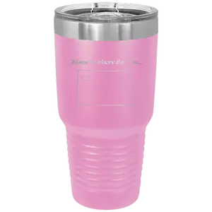 North Dakota Heart 30 oz Tumbler | Light Purple
