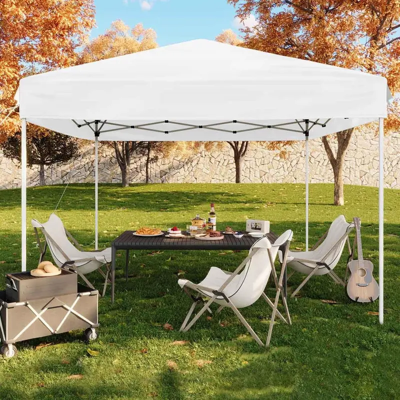 Gaomon 10x10 Pop Up Canopy Tent - Outdoor Canopy Shelter with 3 Adjustable Heights, Sandbags, Portable Carry Bag for Camping, Parties