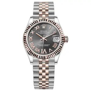 Rolex Datejust 31 278271 Two-Tone Everose Gold Fluted Bezel Dark Grey Diamond VI Dial WHP041257